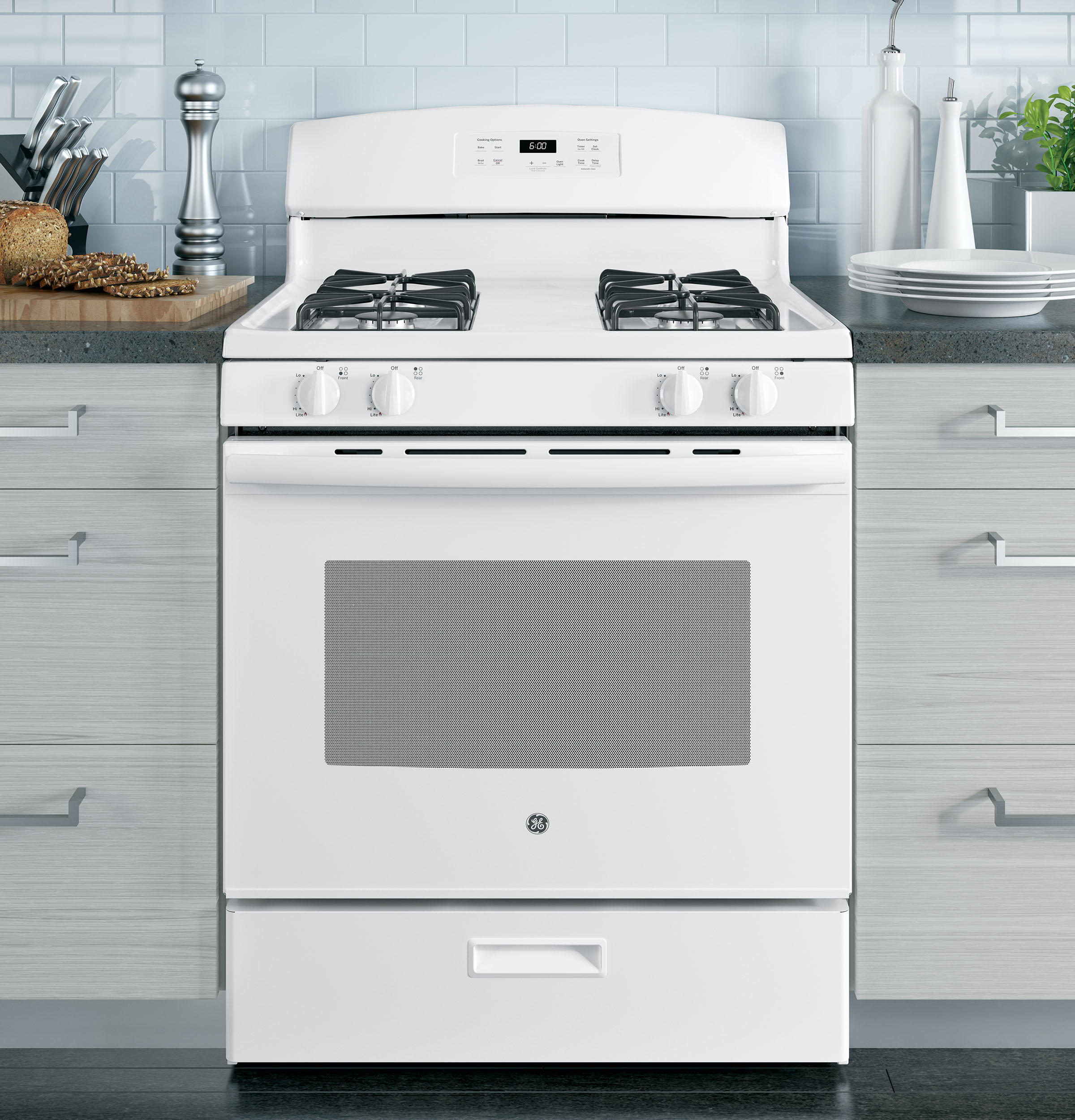 GE JGBS60DEKWW GE® 30" FreeStanding Gas Range Albo Appliance in