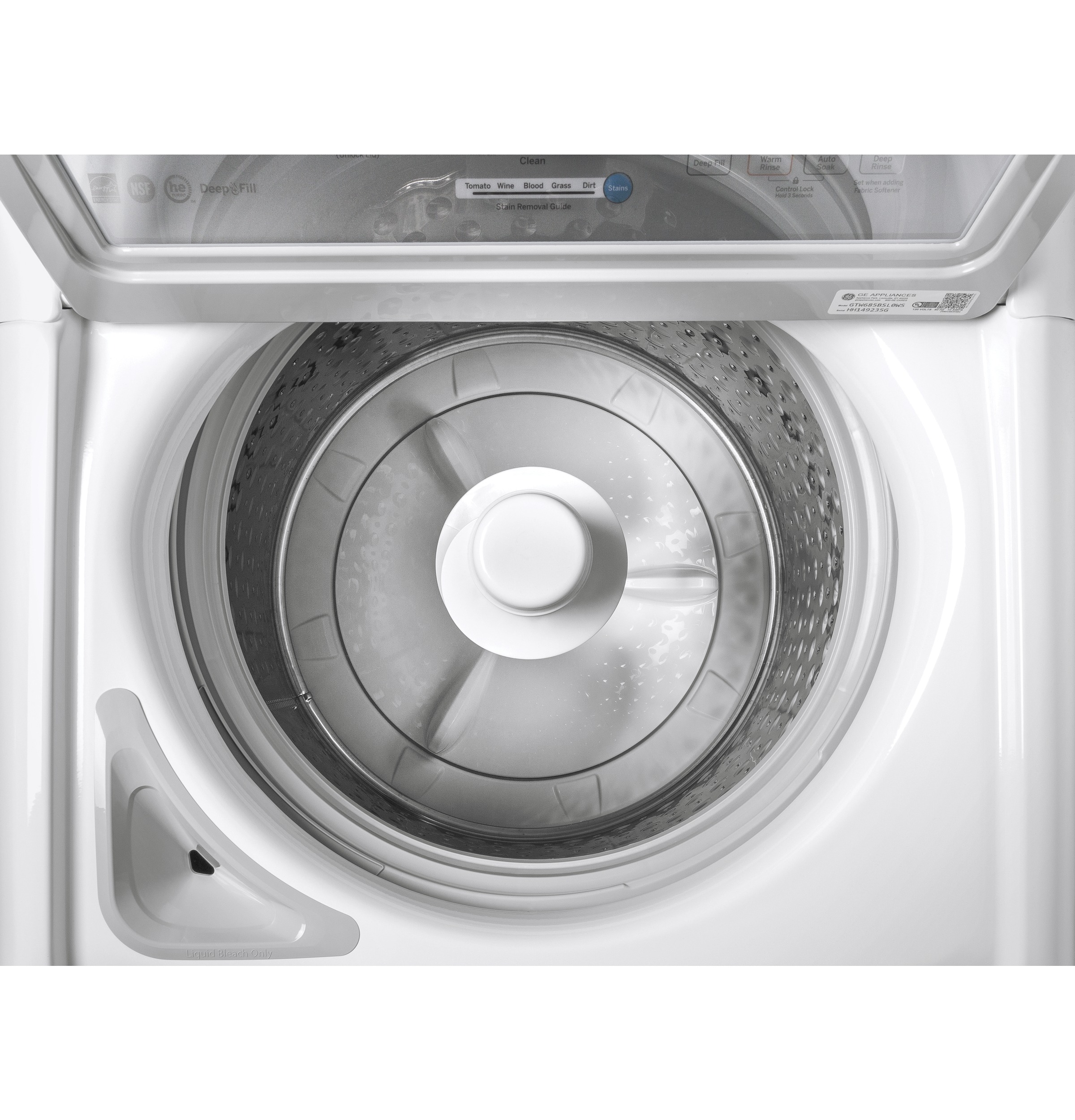 GE GTW685BSLWS GE® 4.5 cu. ft. Capacity Washer with Stainless Steel