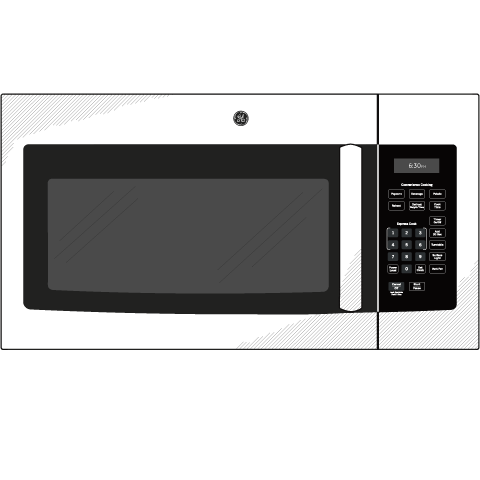 GE - JVM3160RFSS - GE® 1.6 Cu. Ft. Over-the-Range Microwave Oven