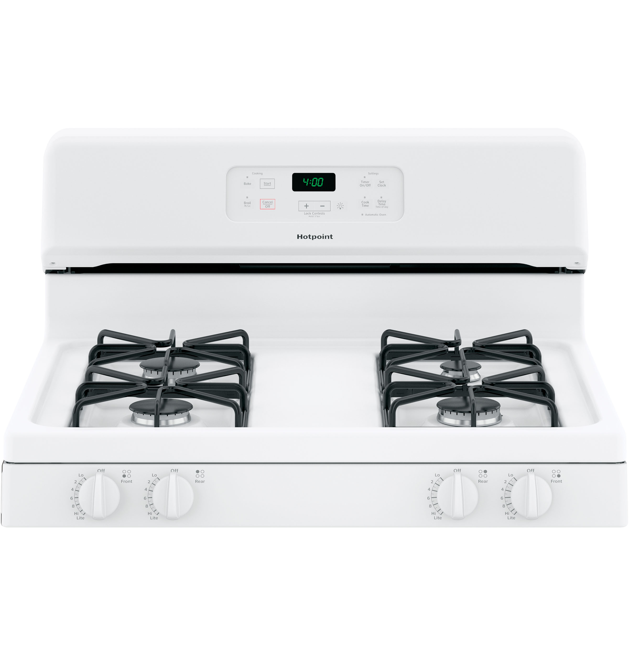 Model: RGBS400DMWW - S/D | Hotpoint Hotpoint® 30" Free-Standing Standard Clean Gas Range