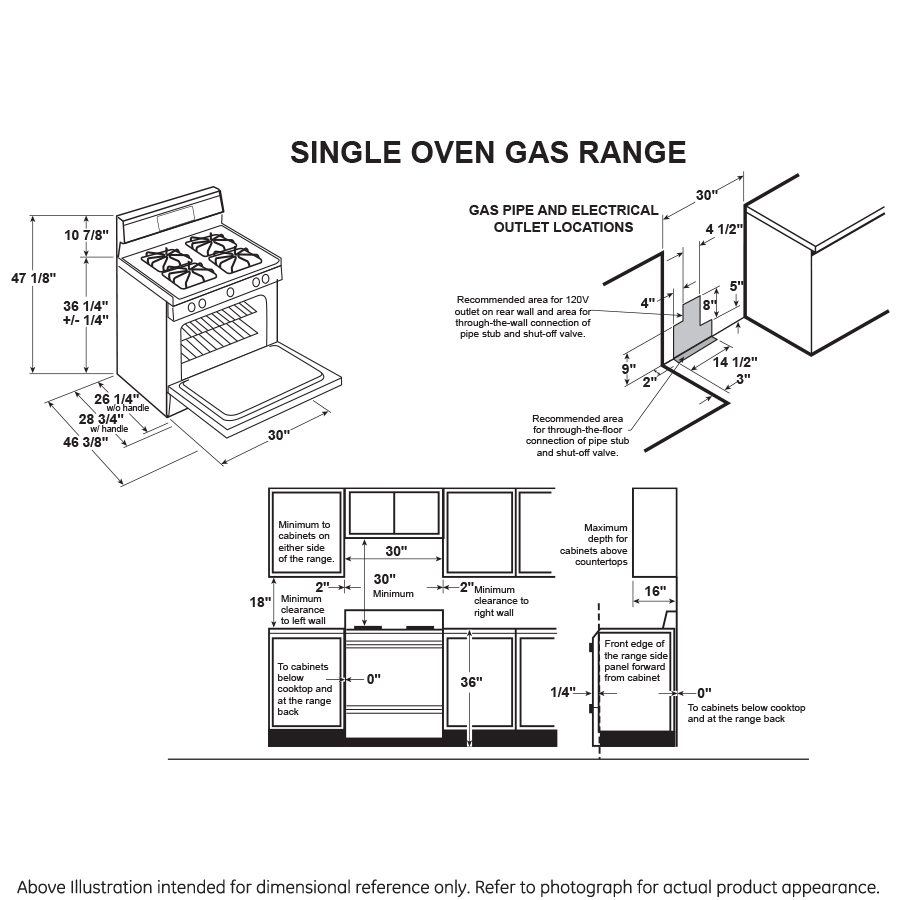 Model: RGBS400DMWW - S/D | Hotpoint Hotpoint® 30" Free-Standing Standard Clean Gas Range