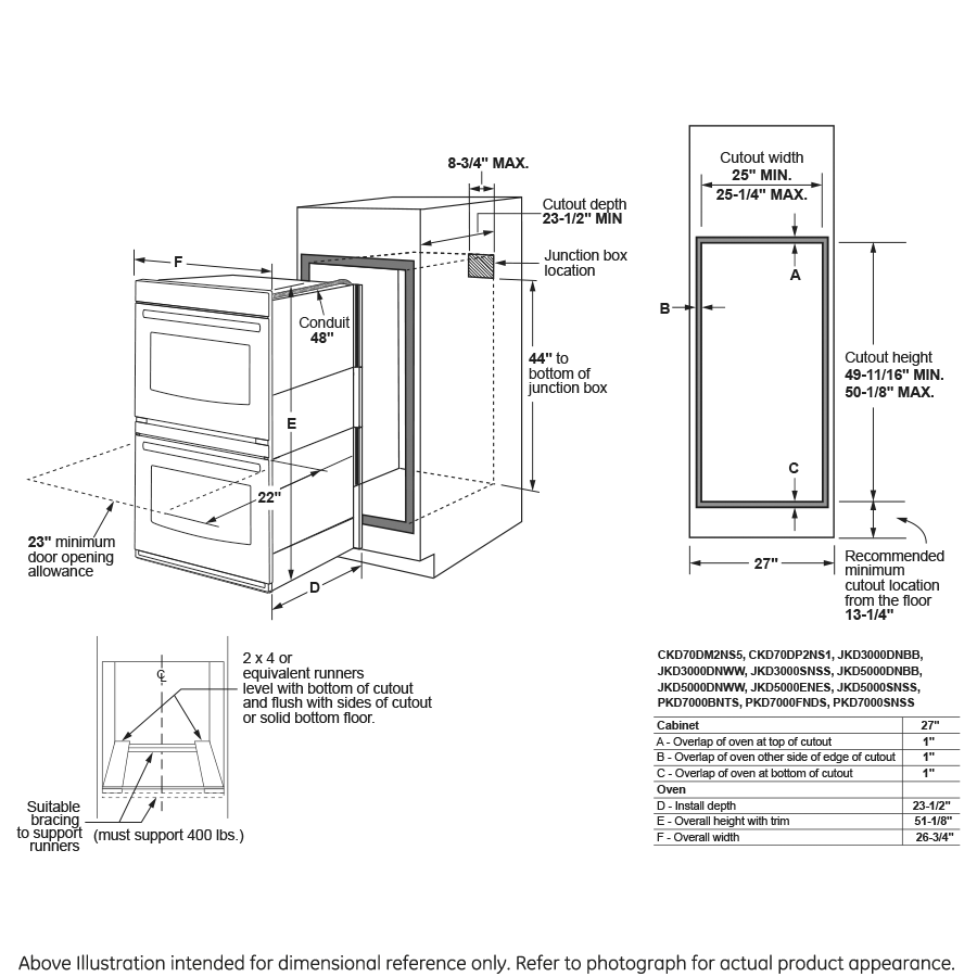 Ge Jkd3000snss Ge 27 Smart Built In Double Wall Oven Ray S