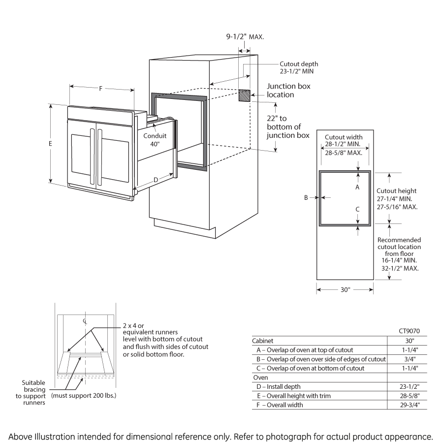 Cafe Cts90fp3md1 Cafe 30 Smart French Door Single Wall Oven