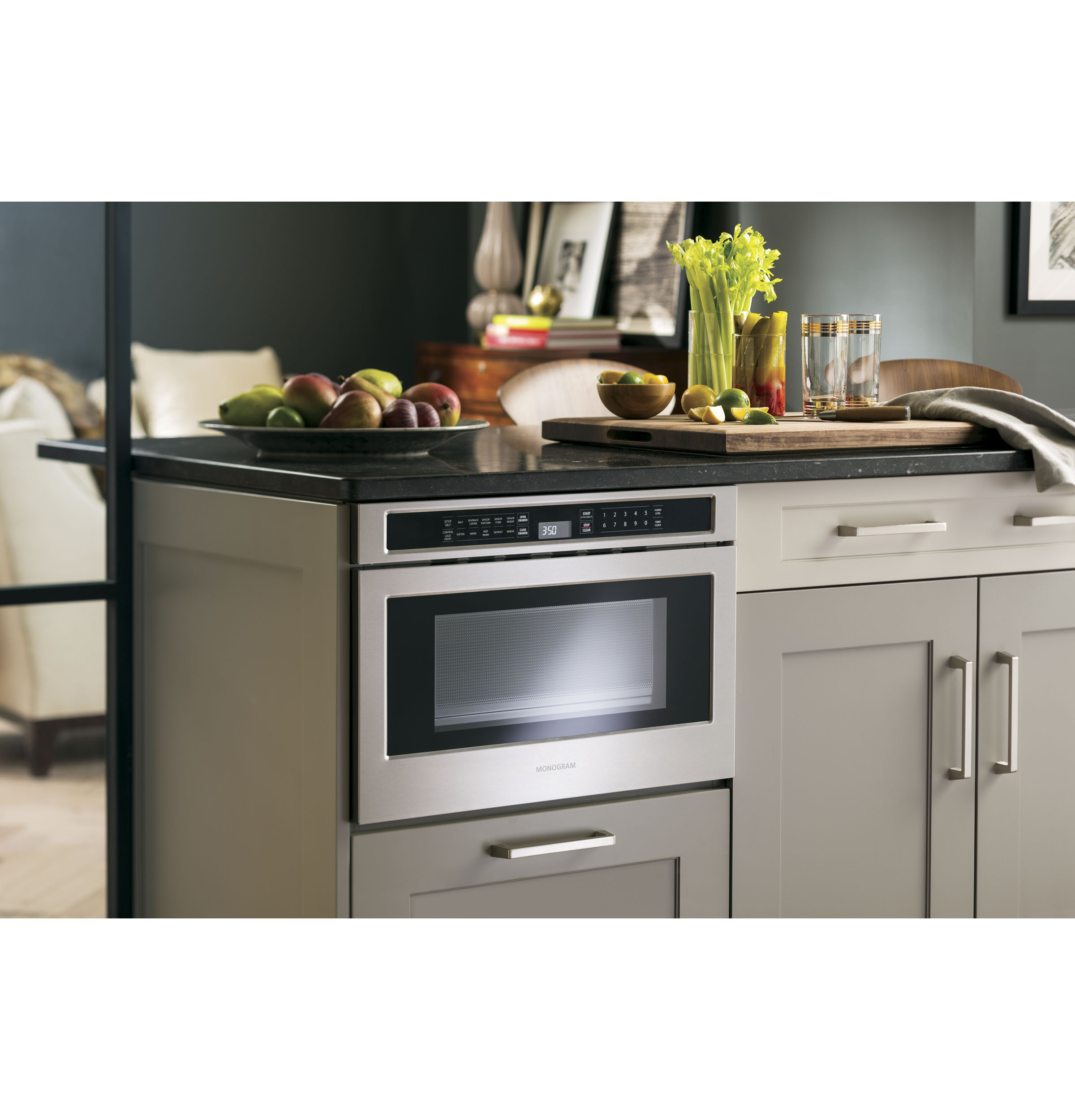 Monogram Zwl1126sjss Monogram 1 2 Cu Ft Drawer Microwave