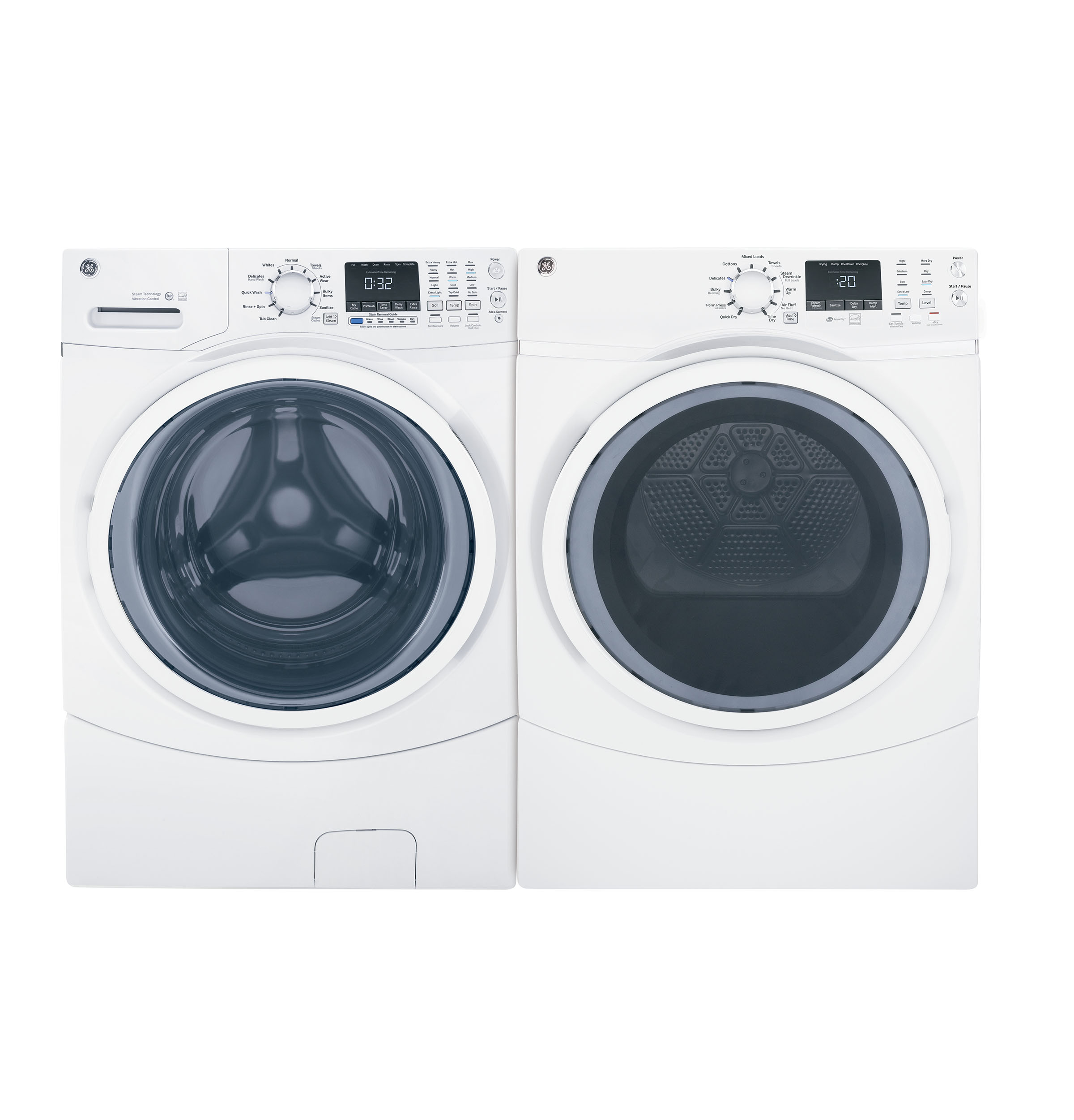 GE GFW450SSMWW GE® 4.5 cu. ft. Capacity Front Load ENERGY STAR