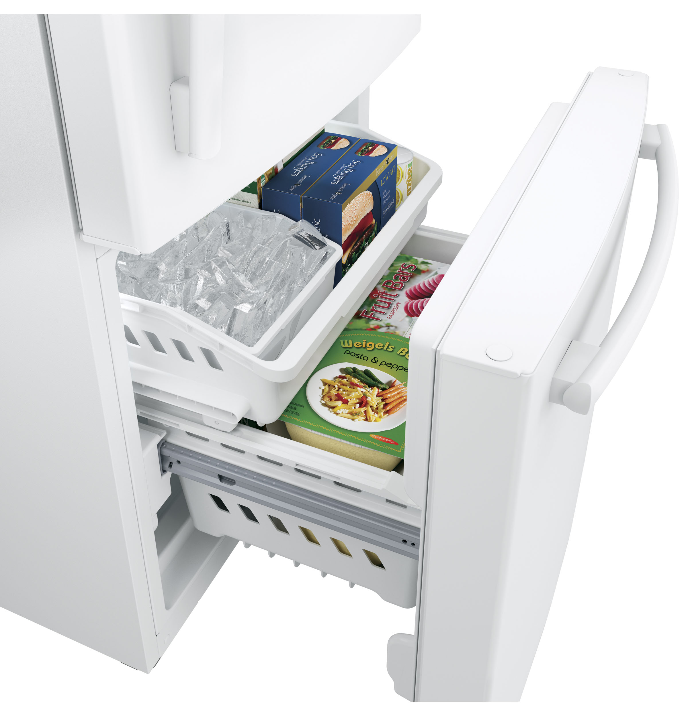 Space-Saving Convenience: 10 Cu Ft Bottom Freezer Refrigerator