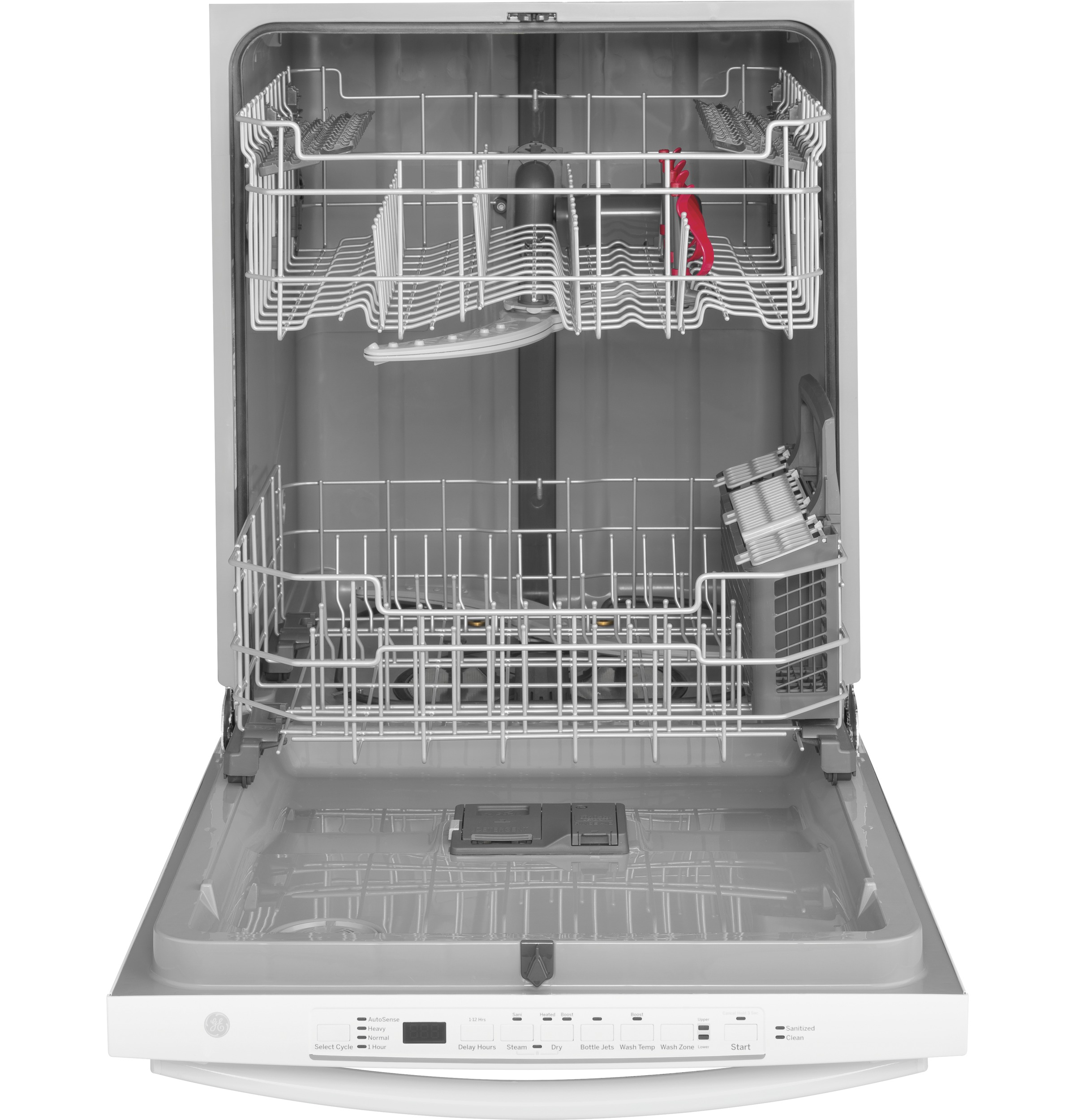 GE GDT605PGMWW GE® Top Control with Plastic Interior Dishwasher