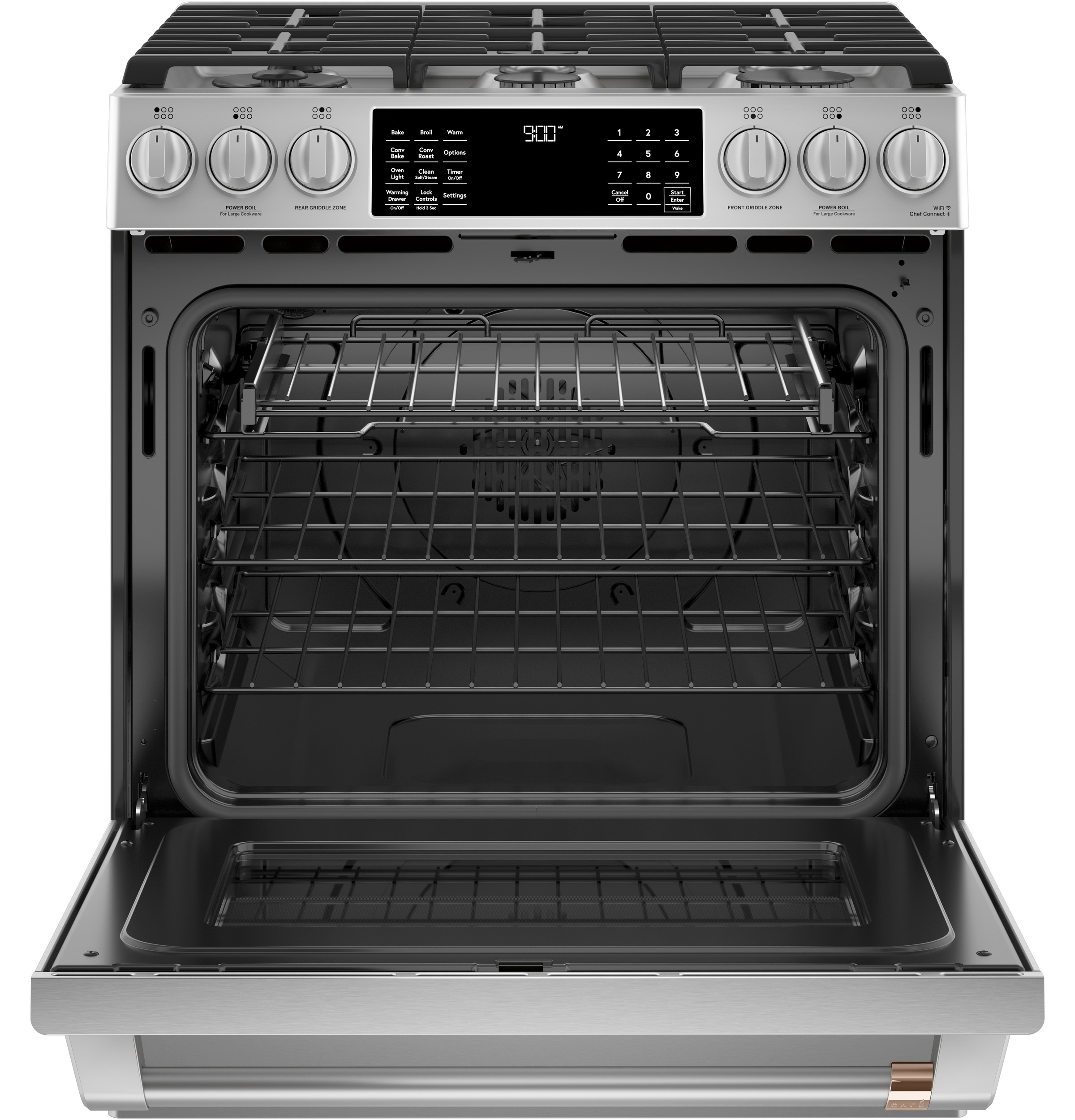 Cafe C2S900P2MS1 Café™ 30" Smart SlideIn, FrontControl, DualFuel