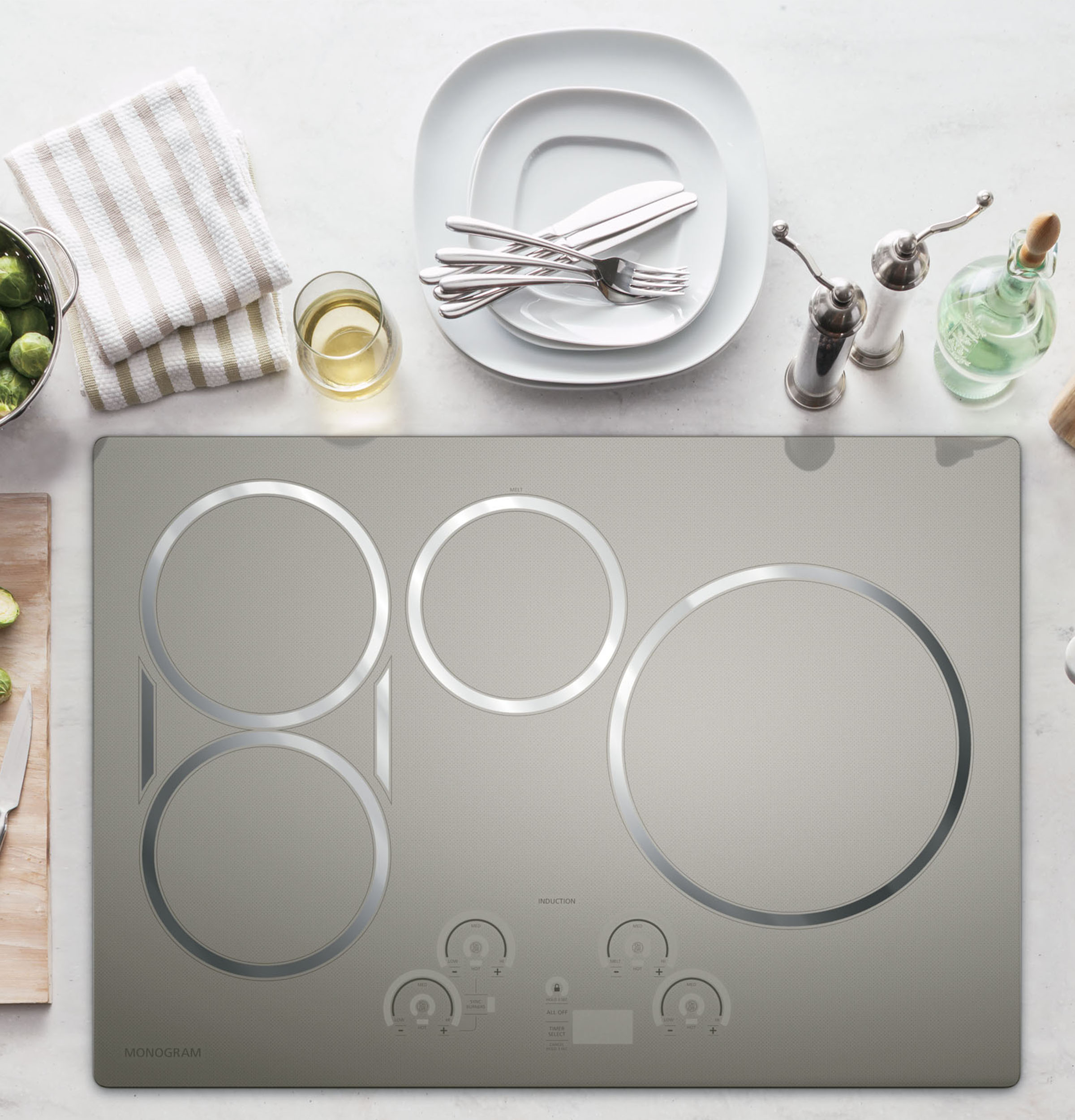 ZHU30RDTBB by Monogram - Monogram 30 Induction Cooktop