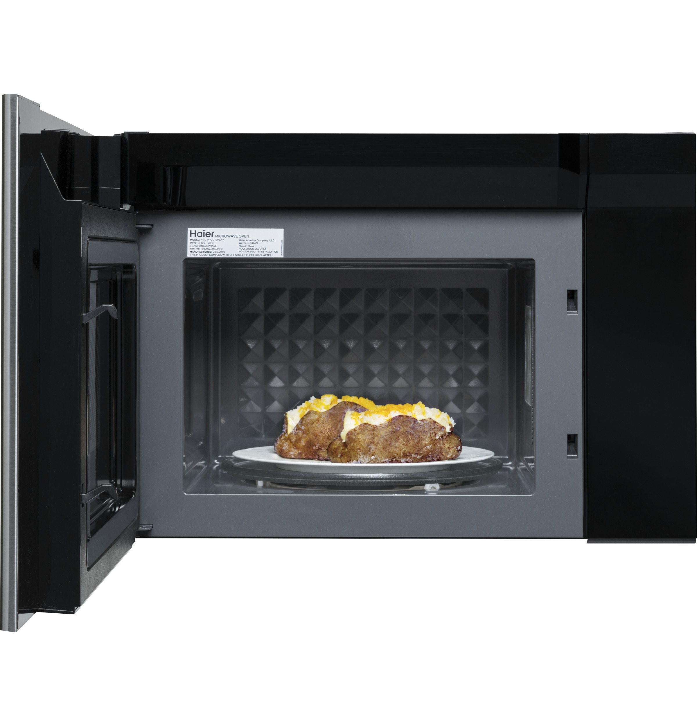 Haier HMV1472BHS 24" 1.4 Cu. Ft. OverTheRange Microwave Oven