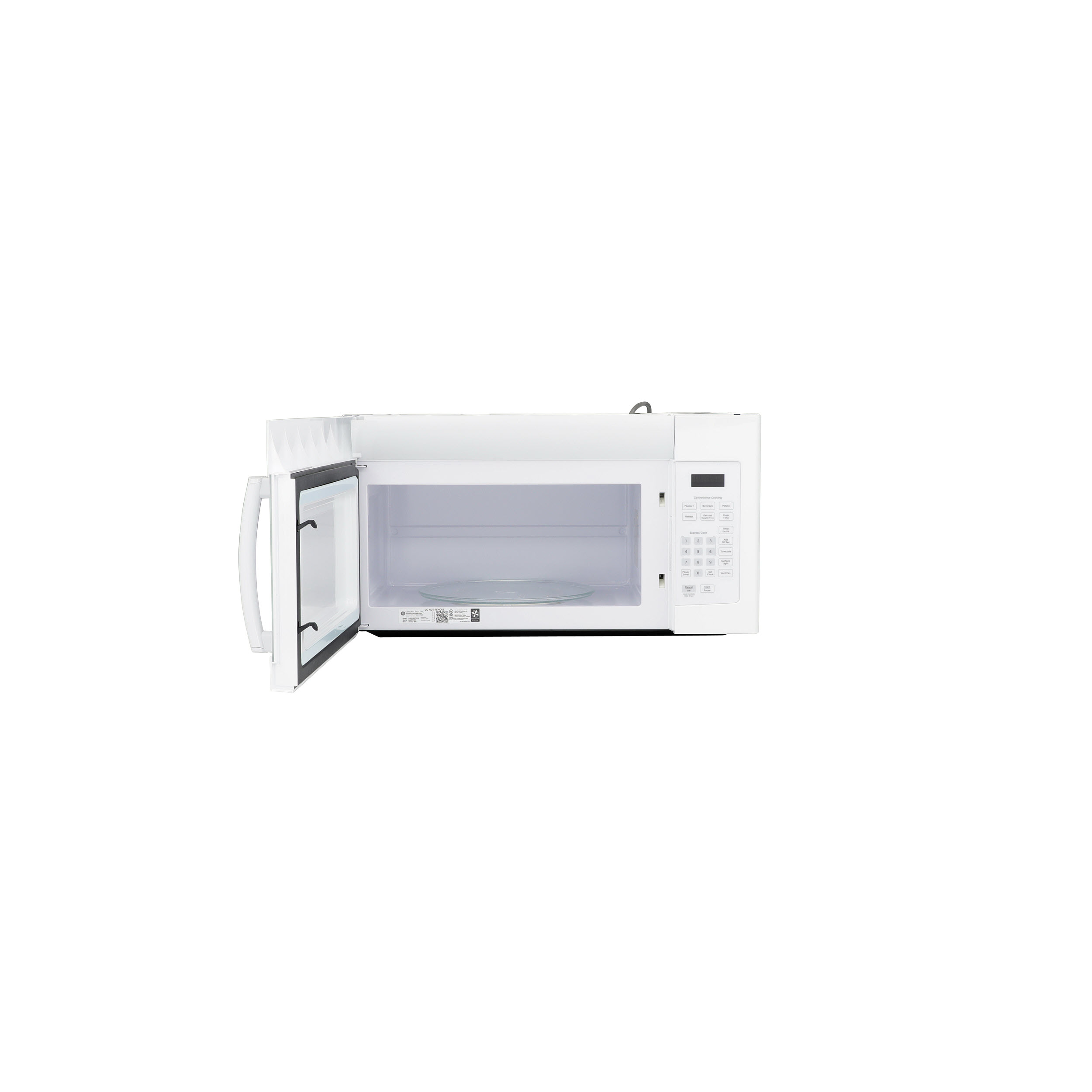 GE JVM3160DFWW GE® 1.6 Cu. Ft. OvertheRange Microwave Oven