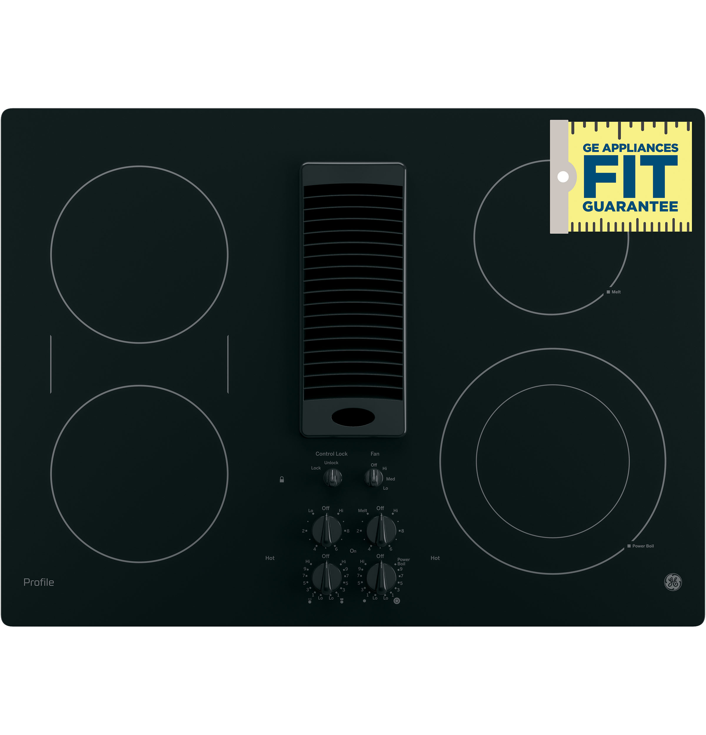 Profile Pp9830djbb Ge Profile 30 Downdraft Electric Cooktop Pp9830djbb Appliance Connection
