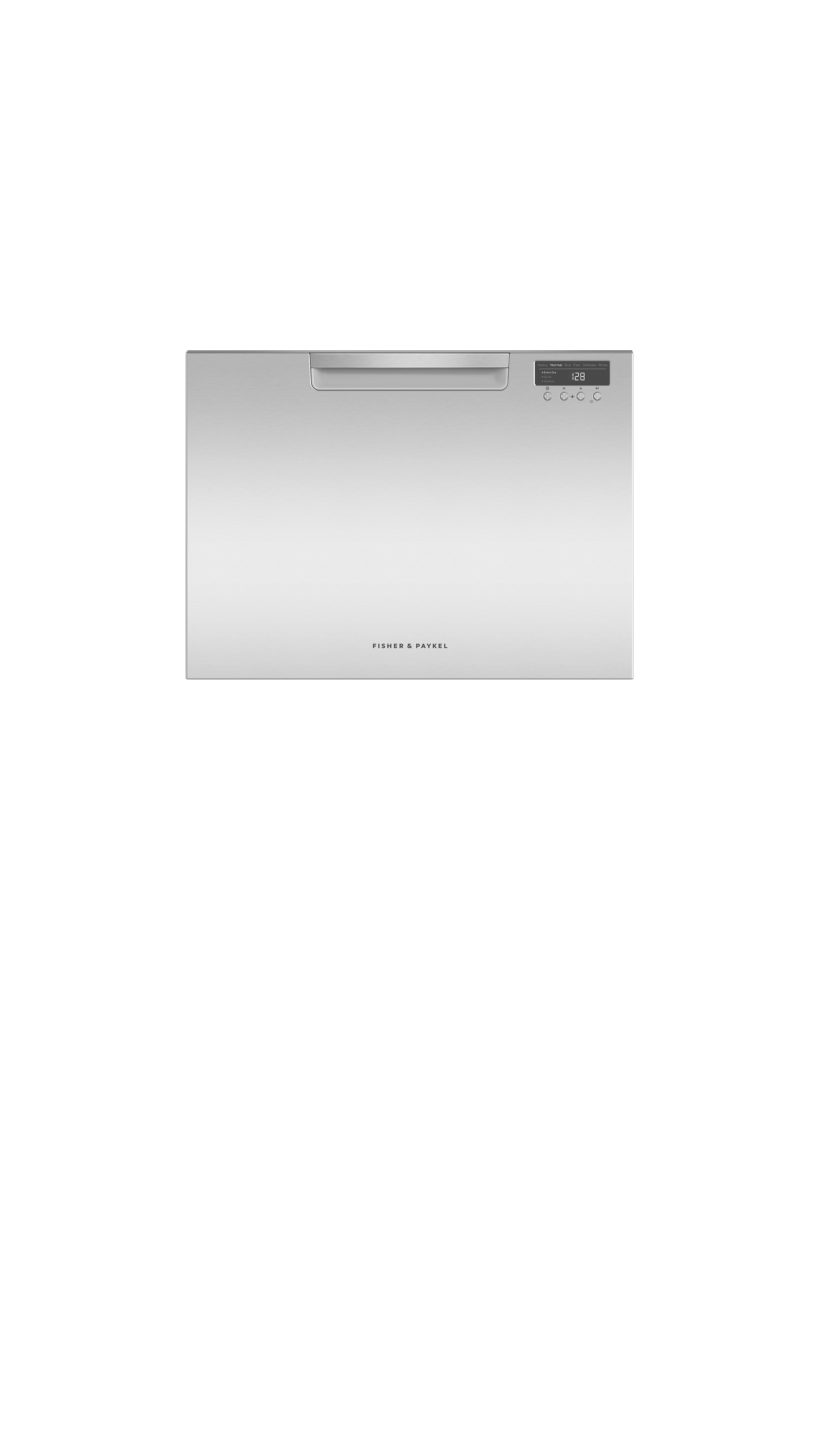Model: DD24SCHTX9_N | Fisher and Paykel Single DishDrawer™, 7 Place Settings, Water Softener