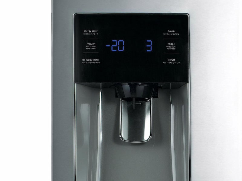 Model: RF263BEAESR | Samsung 25 cu. ft. French Door with External Water & Ice Dispenser 