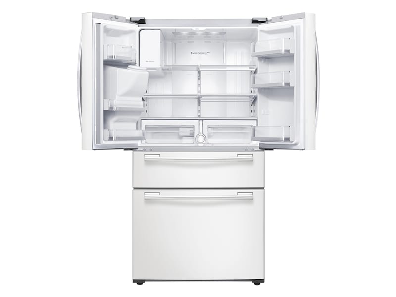 Model: RF25HMEDBWW | Samsung 25 cu. ft. 4-Door French Door Refrigerator 