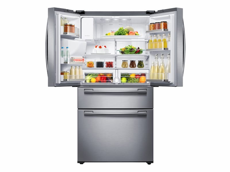 Model: RF25HMEDBSR | Samsung 25 cu. ft. 4-Door French Door Refrigerator

