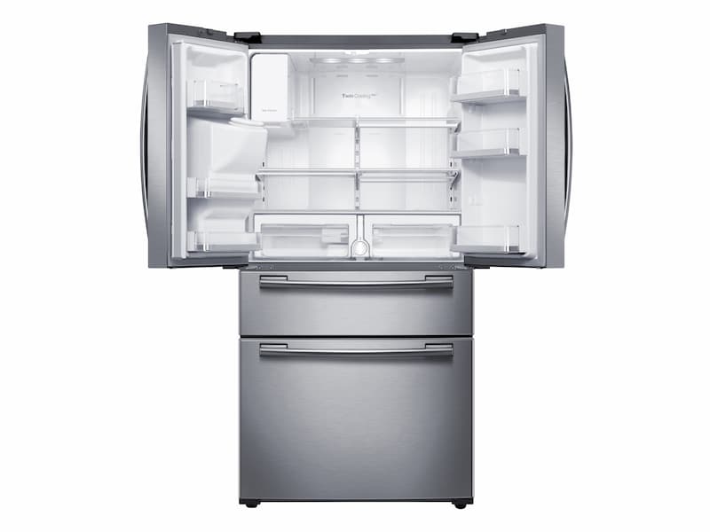 Model: RF25HMEDBSR | Samsung 25 cu. ft. 4-Door French Door Refrigerator
