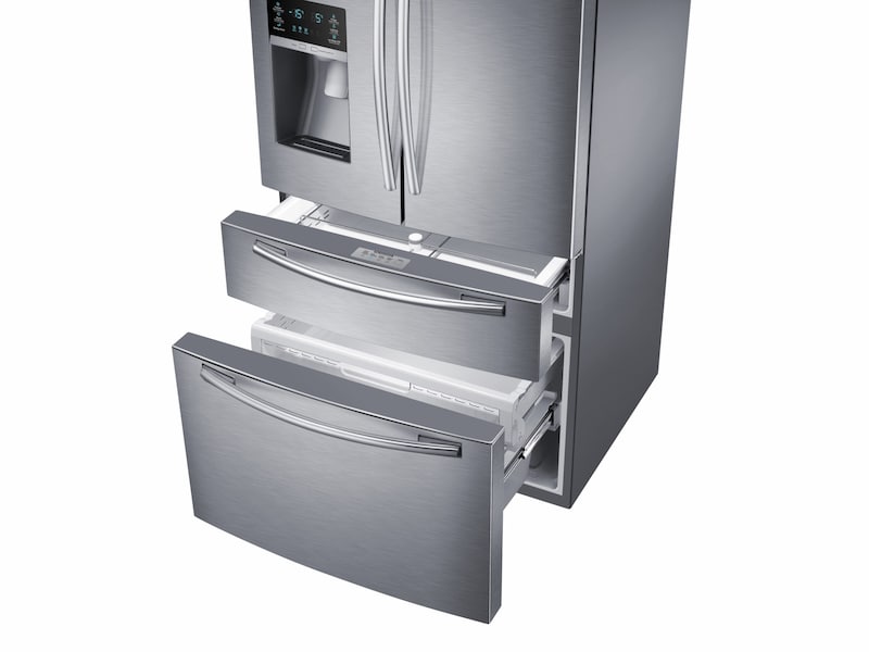 Model: RF25HMEDBSR | Samsung 25 cu. ft. 4-Door French Door Refrigerator
