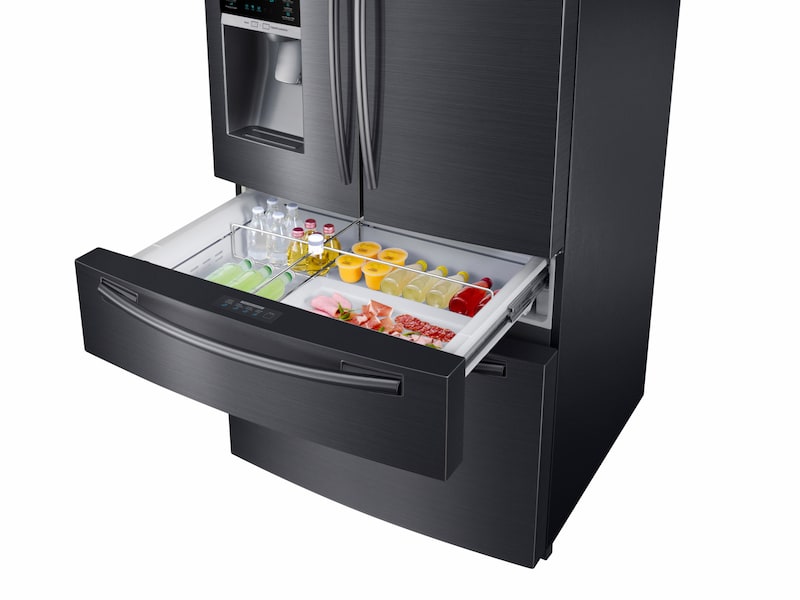 Model: RF25HMEDBSG | Samsung 25 cu. ft. 4-Door French Door Refrigerator 
