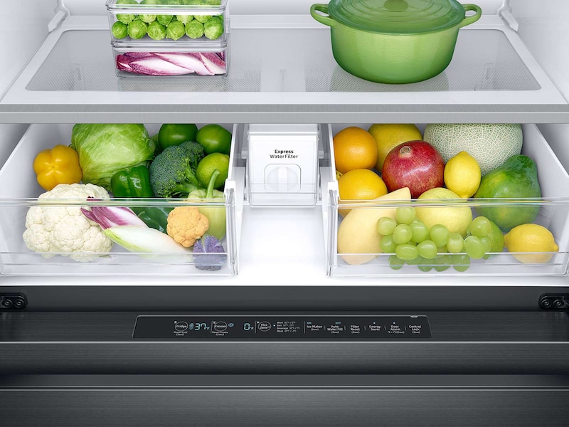 Model: RF23M8070SG | Samsung 23 cu. ft. Capacity Counter Depth 4-Door French Door Refrigerator