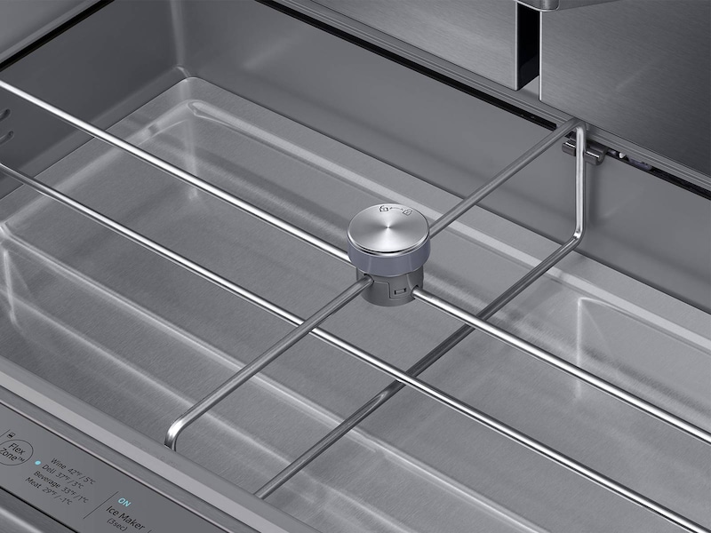 Model: RF23M8090SR | Samsung 23 cu. ft. Capacity Counter Depth 4-Door French Door Refrigerator with Polygon Handles