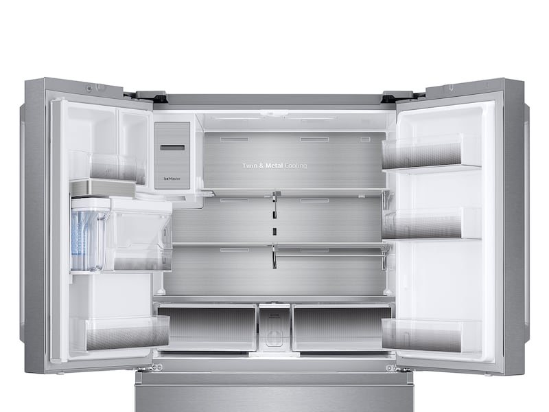 Model: RF23M8590SR | Samsung 22 cu. ft. Capacity Counter Depth 4-Door French Door Refrigerator with Family Hub