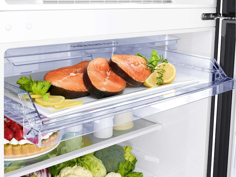 Model: RT21M6215SG | Samsung 21 cu. ft. Capacity Top Freezer Refrigerator with FlexZone™ and Automatic Ice Maker