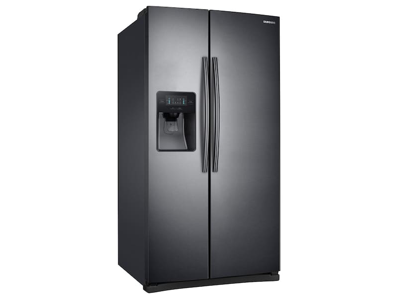 Model: RS25J500DSG | Samsung 25 cu. ft. Side-By-Side Refrigerator with LED Lighting