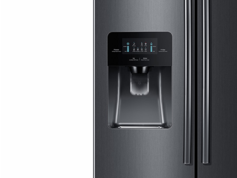 Model: RS25H5111SG | Samsung 24.5 cu. ft. Side-By-Side Refrigerator with In-Door Ice Maker 