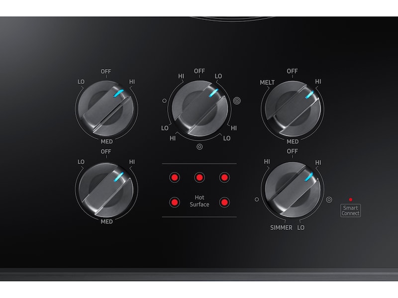 Model: NZ36K6430RG | Samsung 36" Smart Electric Cooktop in Black Stainless Steel