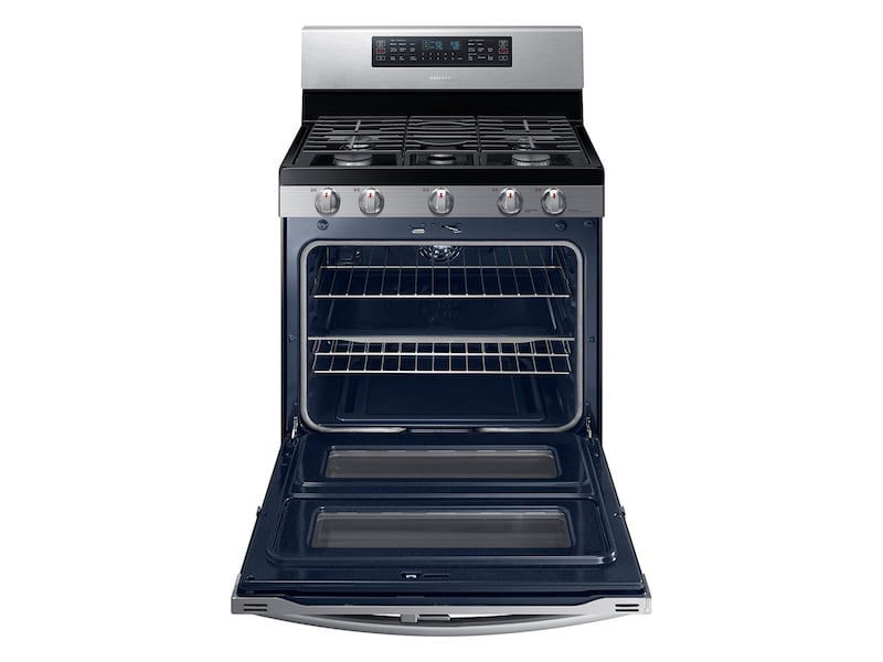 Model: NX58M6850SS | Samsung 5.8 cu. ft. Freestanding Gas Range with 16K and 15K BTU Power Burners