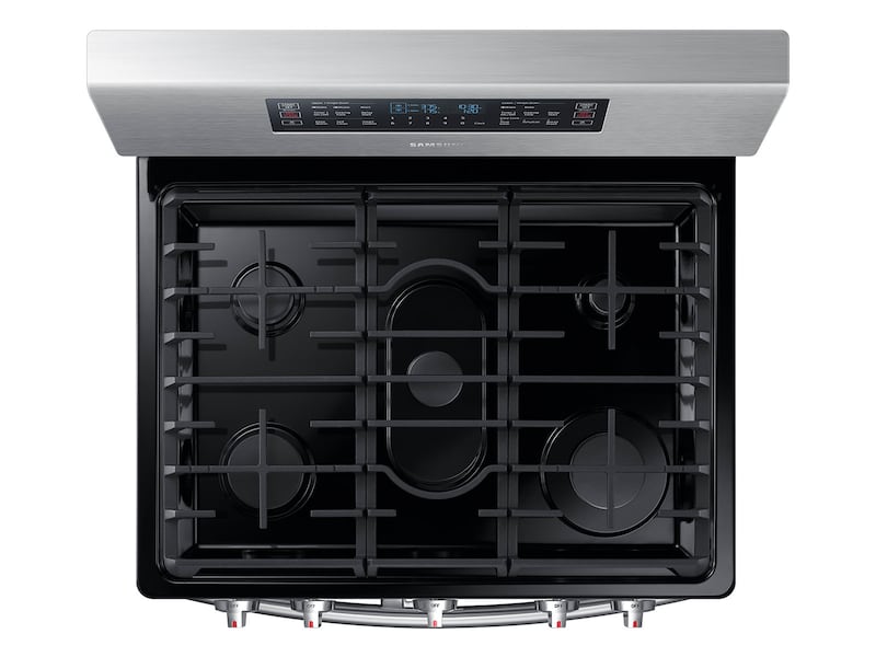 Model: NX58M6850SS | Samsung 5.8 cu. ft. Freestanding Gas Range with 16K and 15K BTU Power Burners