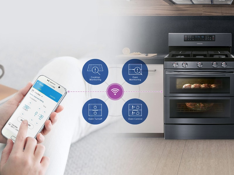 Model: NX58M6850SS | Samsung 5.8 cu. ft. Freestanding Gas Range with 16K and 15K BTU Power Burners