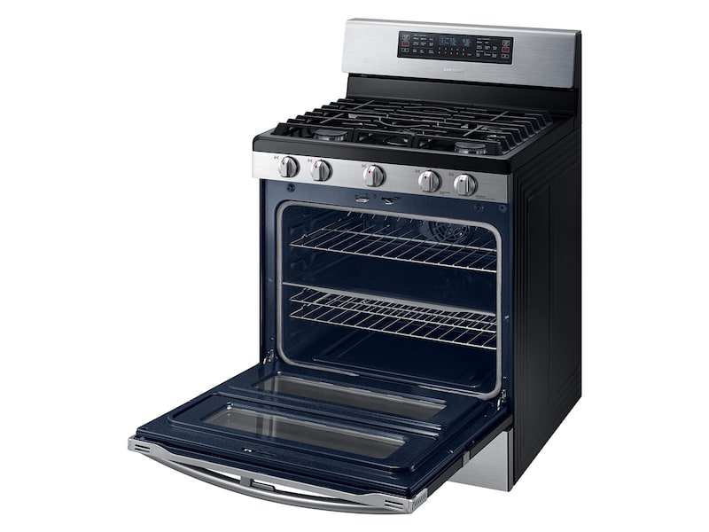 Model: NX58M6850SS | Samsung 5.8 cu. ft. Freestanding Gas Range with 16K and 15K BTU Power Burners