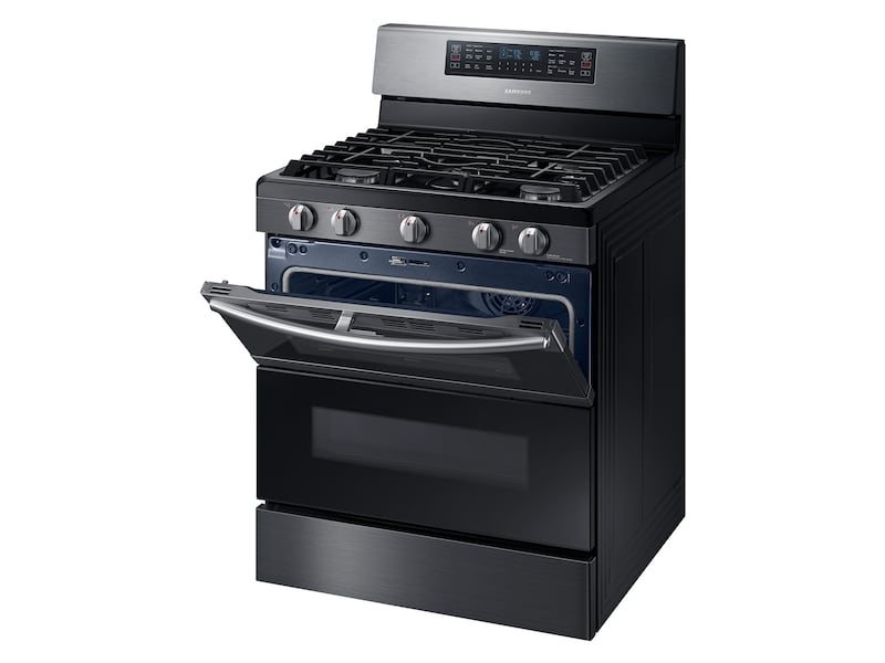 Model: NX58M6850SG | Samsung 5.8 cu. ft. Freestanding Gas Range with 16K and 15K BTU Power Burners