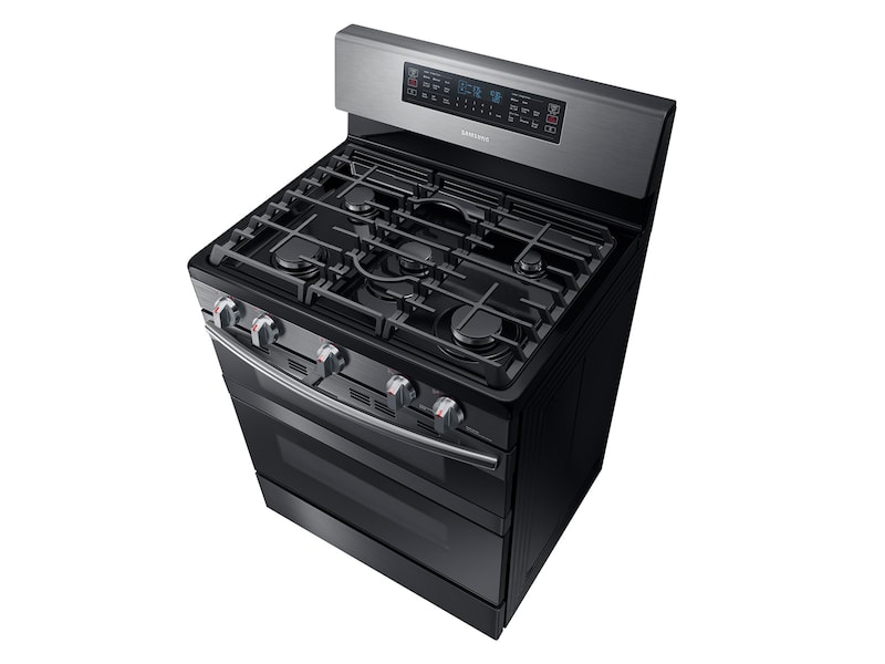 Model: NX58M6850SG | Samsung 5.8 cu. ft. Freestanding Gas Range with 16K and 15K BTU Power Burners