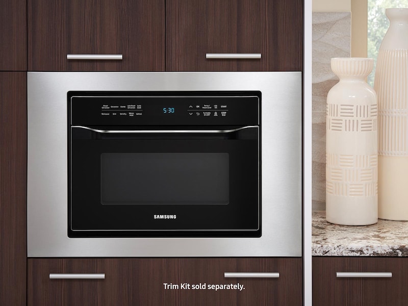 Model: MC12J8035CT | Samsung 1.2 cu. ft. PowerGrill Duo™ Countertop Microwave with Power Convection and Built-In Application in Black