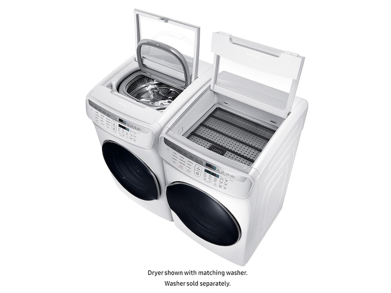 Model: DVG55M9600W | Samsung DV9600 7.5 cu. ft. FlexDry™ Gas Dryer