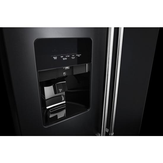 36-Inch Wide Side-by-Side Refrigerator with Exterior Ice and Water Dispenser - 25 Cu. Ft.