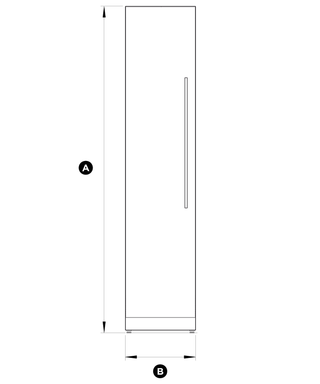 Model: RS1884FLJ1--DISP | Fisher and Paykel DISPLAY MODEL--Integrated Column Freezer 18"