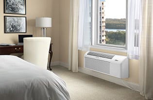 Model: FFRP072LT5 | Frigidaire PTAC unit with Electric Heat 7,000 BTU 265V with Corrosion Guard and Dry Mode