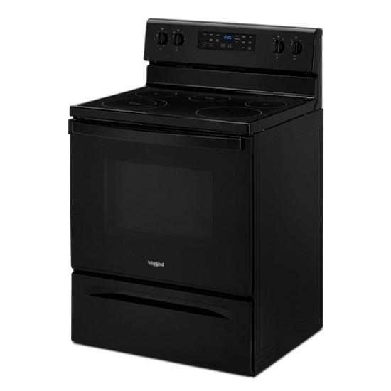 Model: WFE525S0JB | Whirlpool 5.3 cu. ft. Whirlpool® electric range with Frozen Bake™ technology