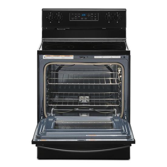 Model: WFE525S0JB | Whirlpool 5.3 cu. ft. Whirlpool® electric range with Frozen Bake™ technology