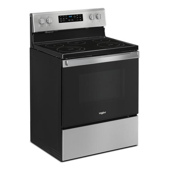 Model: WFE535S0JS | Whirlpool 5.3 cu. ft. Whirlpool® electric range with Frozen Bake™ technology