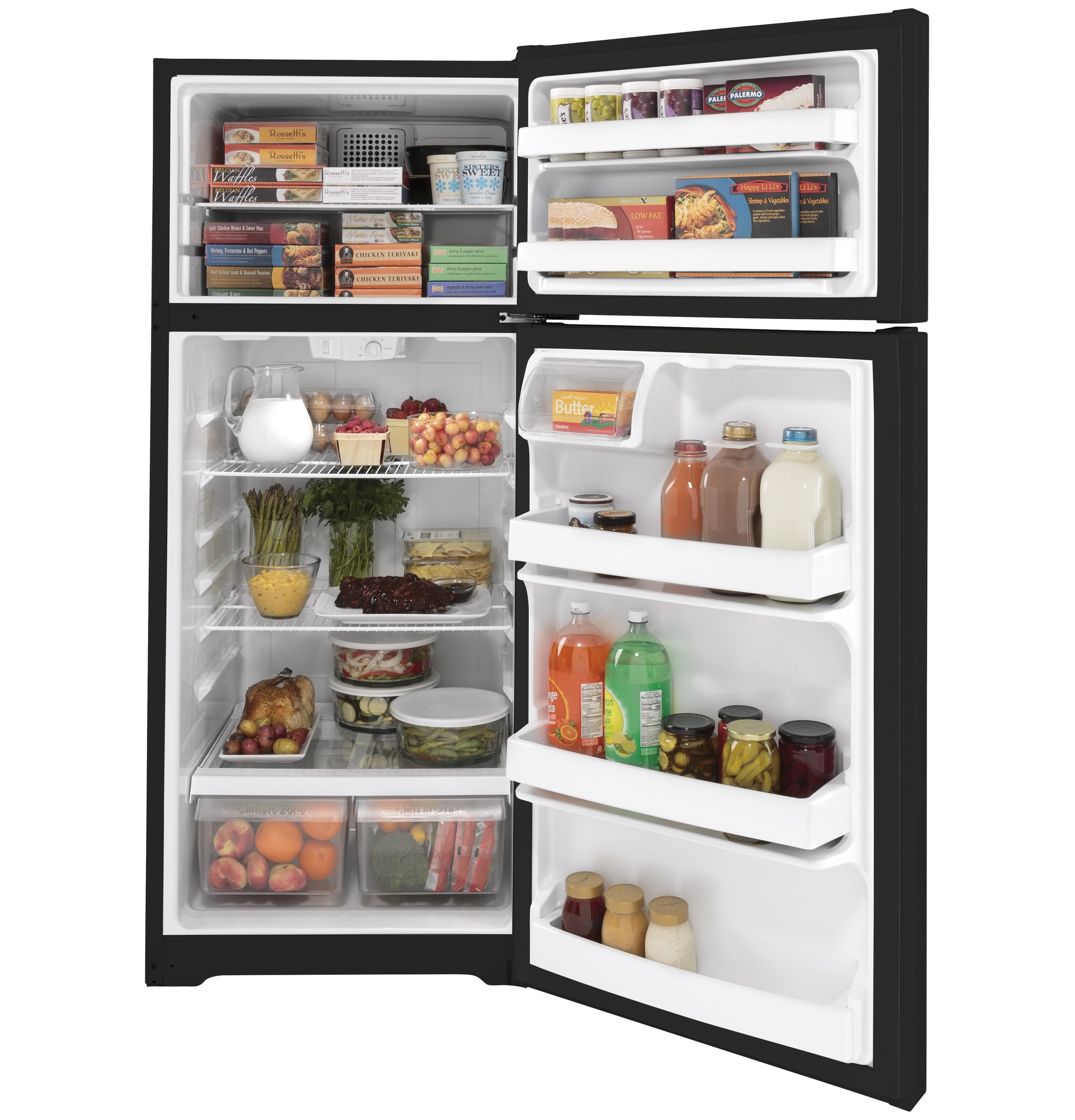 GE GTE18DTNRBB GE® ENERGY STAR® 17.5 Cu. Ft. TopFreezer