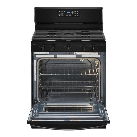 Model: WFG525S0JB | Whirlpool 5.0 cu. ft. Whirlpool® gas range with center oval burner