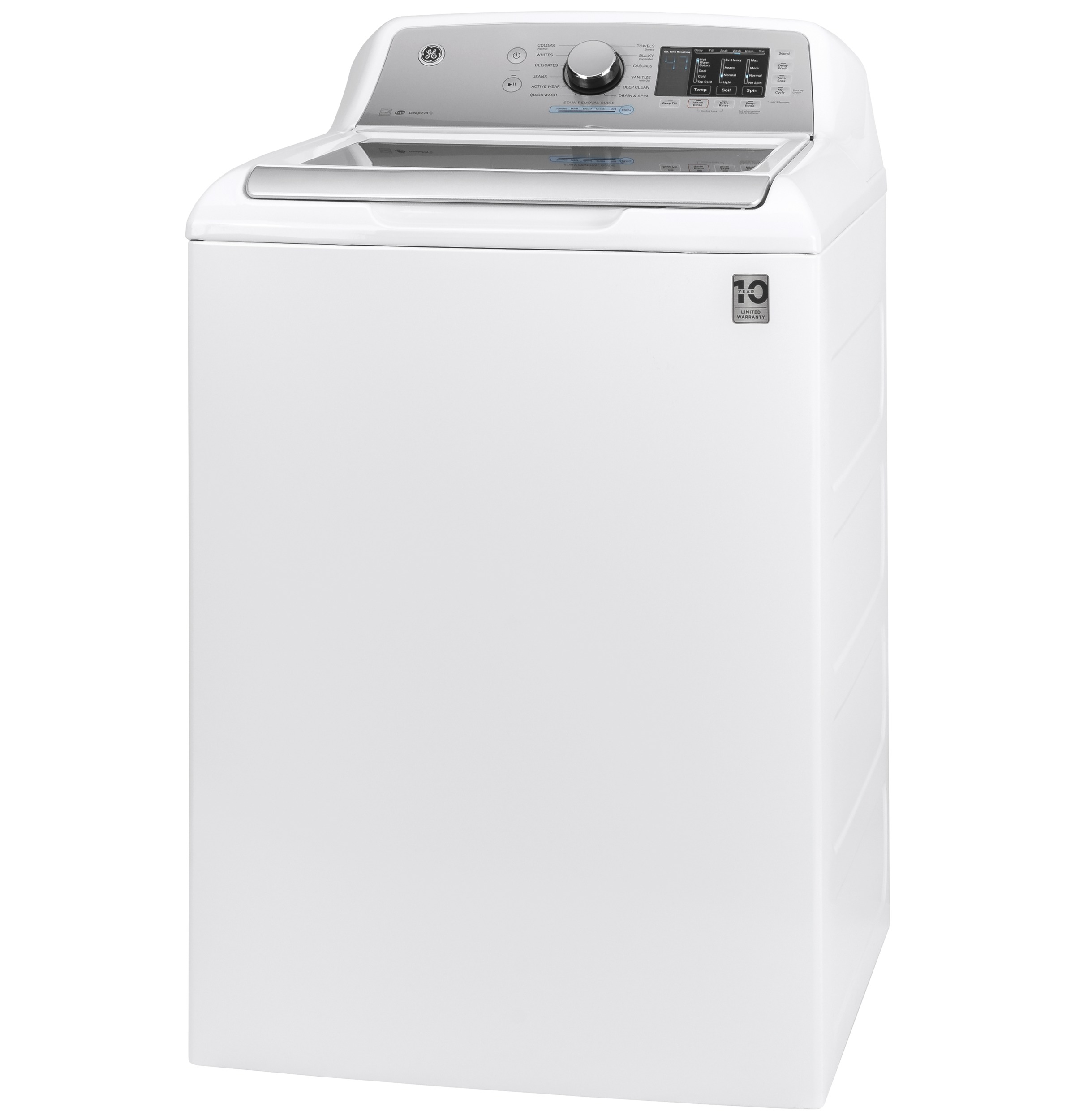 GE - GTW720BSNWS - SD - GE 4.8 cu. ft. Capacity Washer with