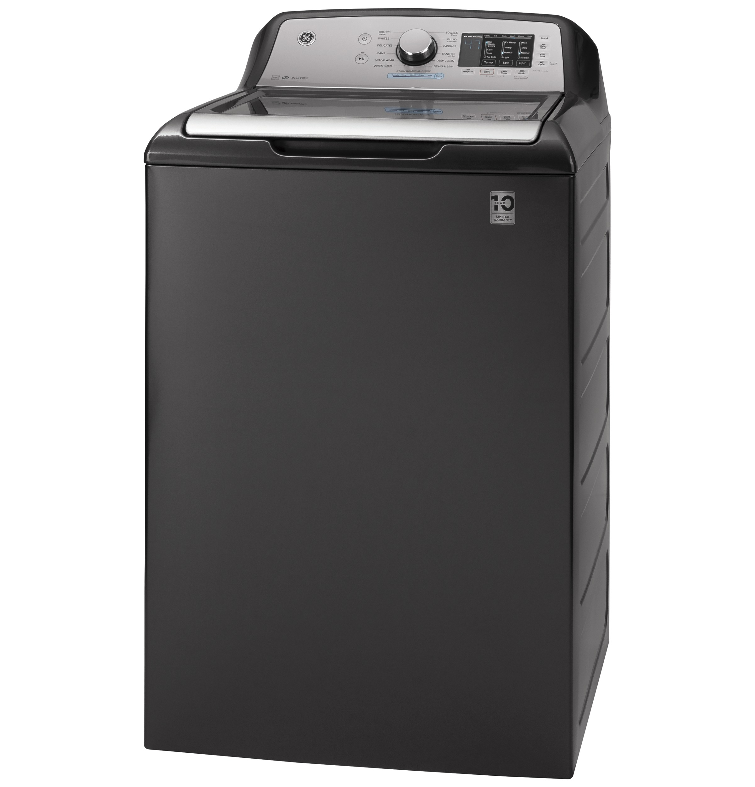 GE GTW725BPNDG GE® 4.6 cu. ft. Capacity Washer with Sanitize w/Oxi