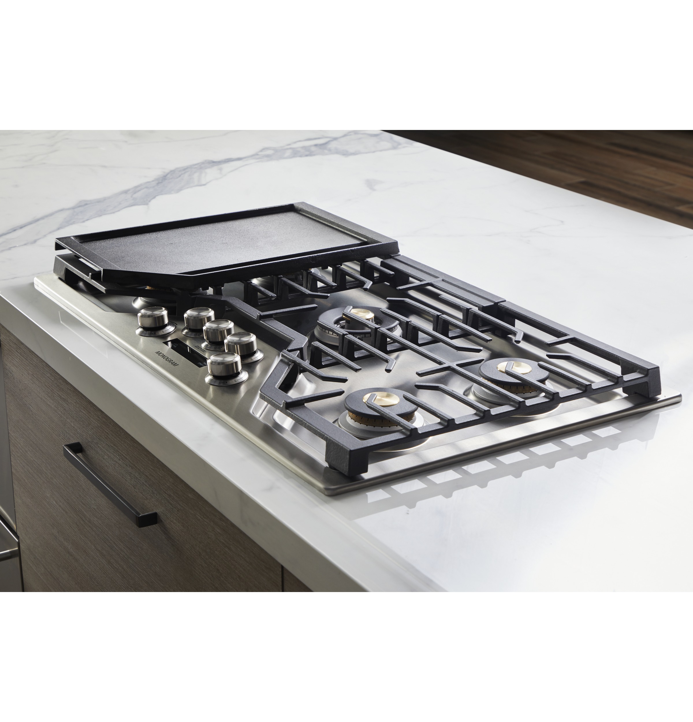 Monogram Zgu36eslss Monogram 36 Smart Deep Recessed Gas