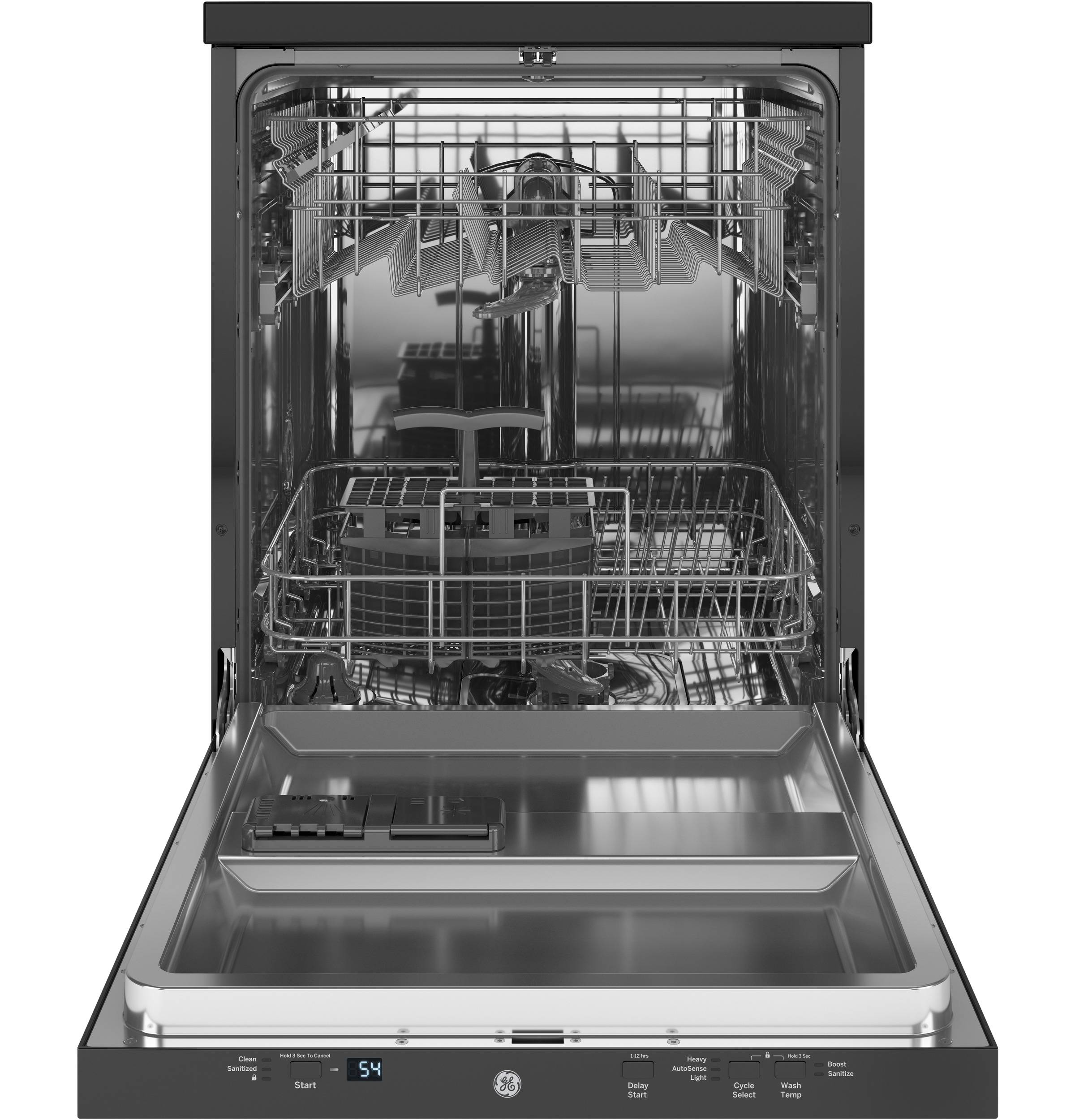 GE GPT225SGLBB GE® 24" Stainless Steel Interior Portable Dishwasher